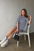 T-Shirt damski BG Tom | granat