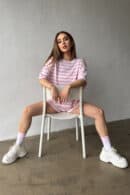 T-Shirt damski BG Tom | jasny róż T-Shirt damski BG Tom | jasny róż