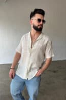 Koszula męska BG Monsun | ecru Koszula męska BG Monsun | ecru