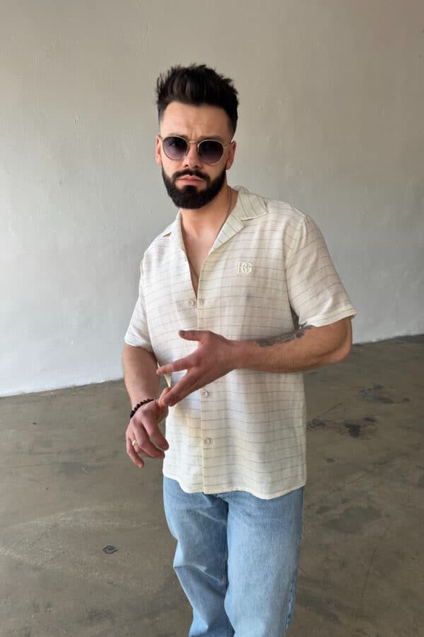 Koszula męska BG Monsun | ecru Koszula męska BG Monsun | ecru