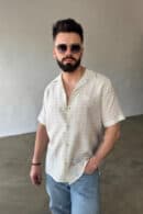 Koszula męska BG Monsun | ecru Koszula męska BG Monsun | ecru