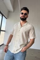 Koszula męska BG Monsun | ecru Koszula męska BG Monsun | ecru