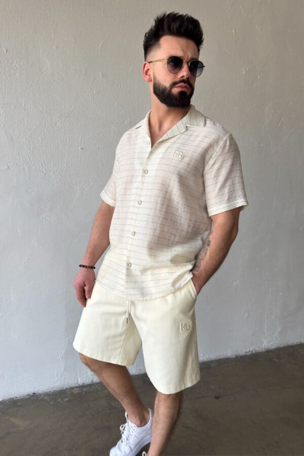 Koszula męska BG Monsun | ecru Koszula męska BG Monsun | ecru