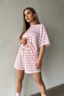 Szorty damskie BG Jerry | jasny róż Szorty damskie BG Jerry | jasny róż