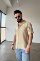 Koszula męska BG Monsun | beż