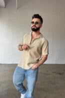 Koszula męska BG Monsun | beż