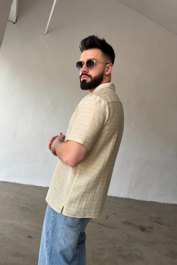 Koszula męska BG Monsun | beż