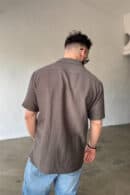 Koszula męska BG Monsun | czekolada Koszula męska BG Monsun | czekolada