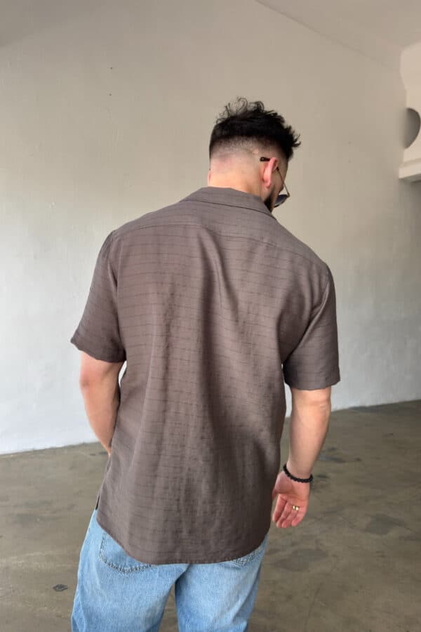 Koszula męska BG Monsun | czekolada Koszula męska BG Monsun | czekolada