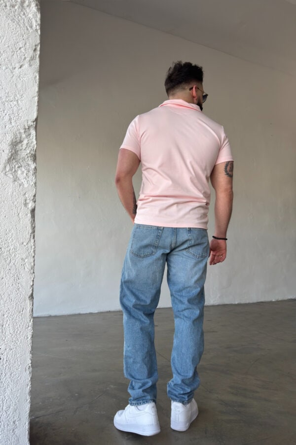 T-Shirt polo męski BG Polo | jasny róż T-Shirt polo męski BG Polo | jasny róż