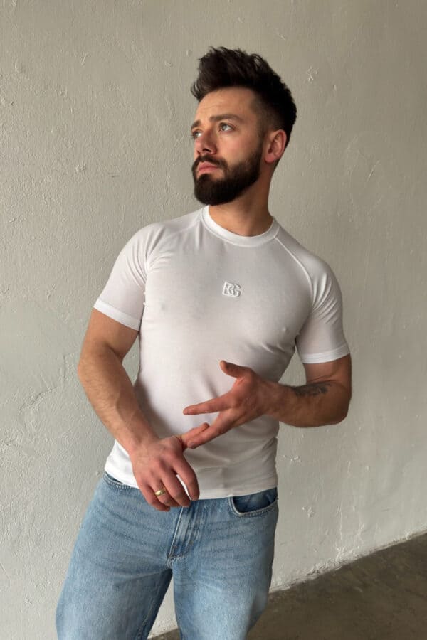 T-Shirt męski BG Light | biały