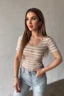 Bluzka damska BG Sisi | beż Bluzka damska BG Sisi | beż