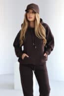 Bluza damska BG Kangoo | gorzka czekolada Bluza damska BG Kangoo | gorzka czekolada