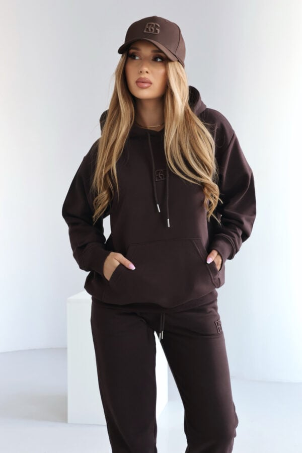Bluza damska BG Kangoo | gorzka czekolada Bluza damska BG Kangoo | gorzka czekolada