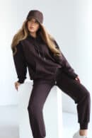 Bluza damska BG Kangoo | gorzka czekolada Bluza damska BG Kangoo | gorzka czekolada