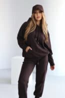 Bluza damska BG Kangoo | gorzka czekolada Bluza damska BG Kangoo | gorzka czekolada