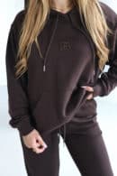 Bluza damska BG Kangoo | gorzka czekolada Bluza damska BG Kangoo | gorzka czekolada