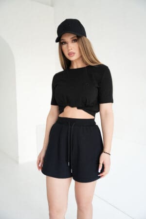 Szorty damskie BG Bills | czarny