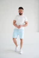 Szorty męskie BG Shazam | błękit Szorty męskie BG Shazam | błękit
