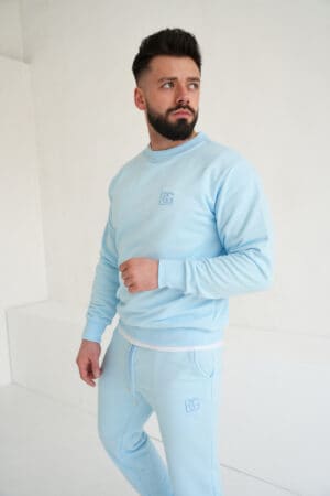 Bluza męska BG Basic | błękit