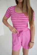 Szorty damskie BG Bills | róż barbie