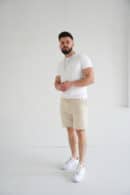 Szorty męskie BG Shazam | jasny beż Szorty męskie BG Shazam | jasny beż