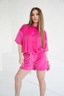 T-Shirt damski BG Lava | fuksja