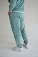 Spodnie welurowe męskie BG Glenn | szałwia