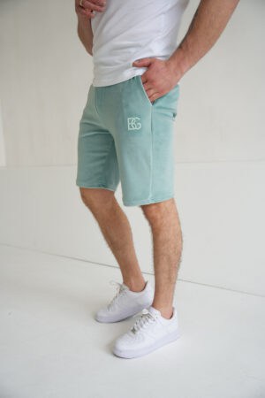 Szorty welurowe męskie BG Mono | szałwia