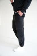 Spodnie welurowe męskie BG Glenn | czarny