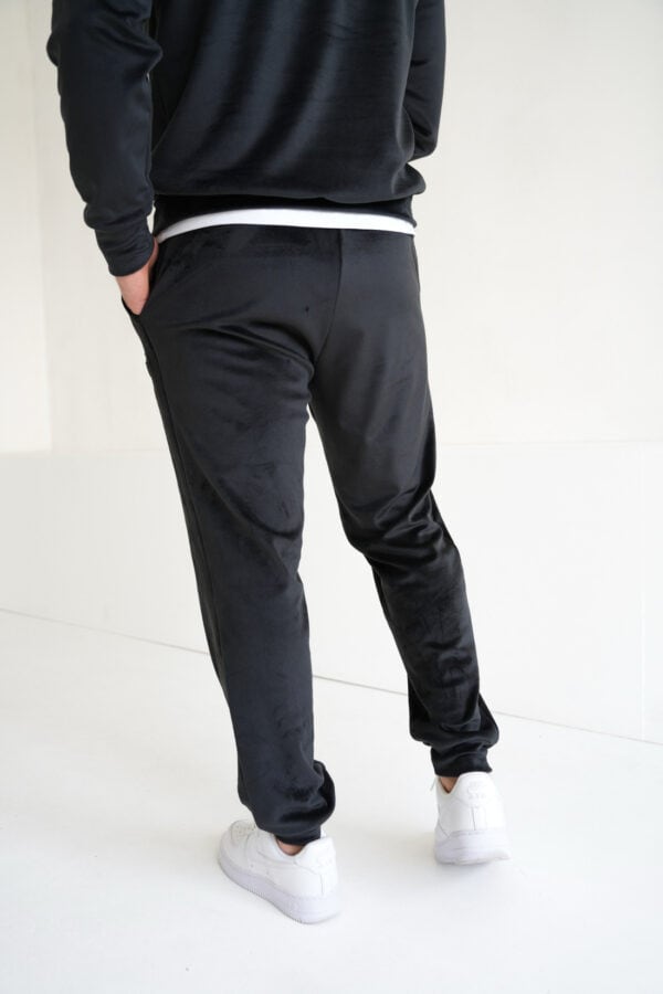 Spodnie welurowe męskie BG Glenn | czarny