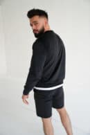 Bluza męska welurowa BG Bass | czarny