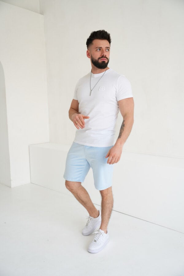 Szorty welurowe męskie BG Mono | błękit