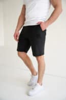 Szorty welurowe męskie BG Mono | czarny