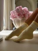 Skarpetki LOGO – żółte