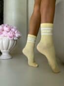 Skarpetki LOGO – żółte