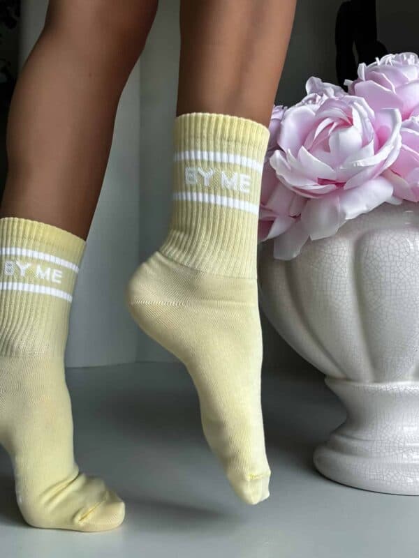 Skarpetki LOGO – żółte