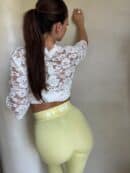 Legginsy GYM - bananowe