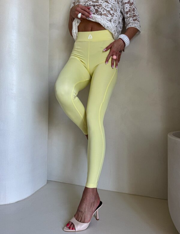 Legginsy GYM - bananowe