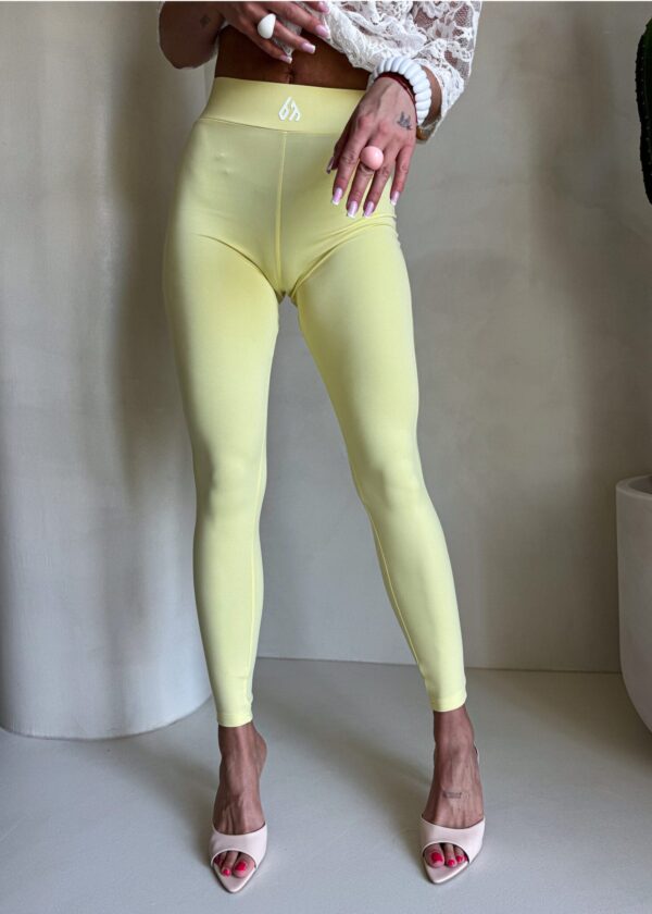 Legginsy GYM - bananowe
