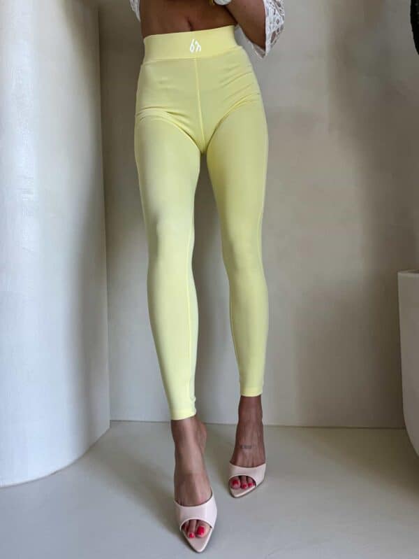 Legginsy GYM - bananowe