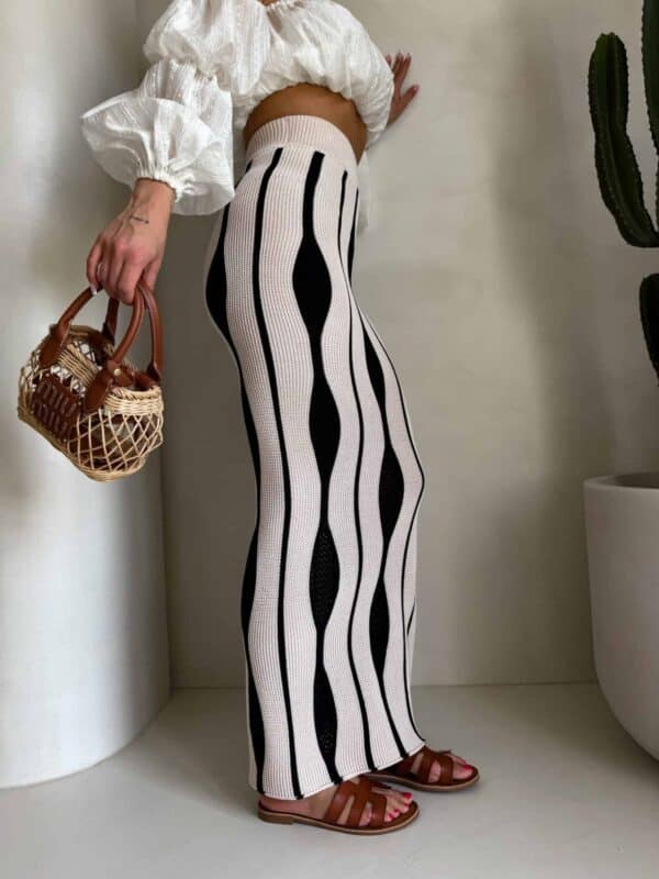 Spódnica APULIA – beżowo-czarna