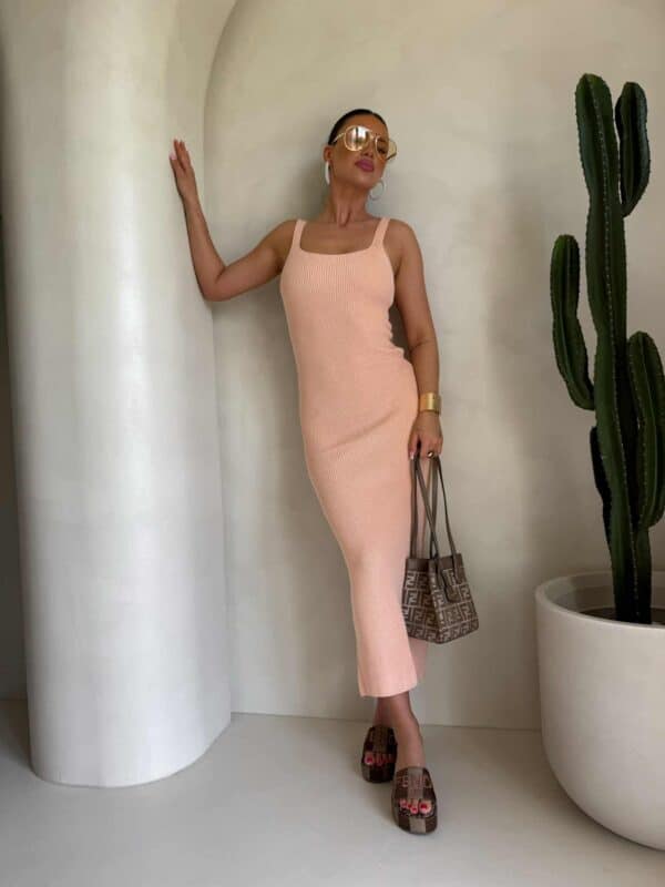 Sukienka NADI - morela