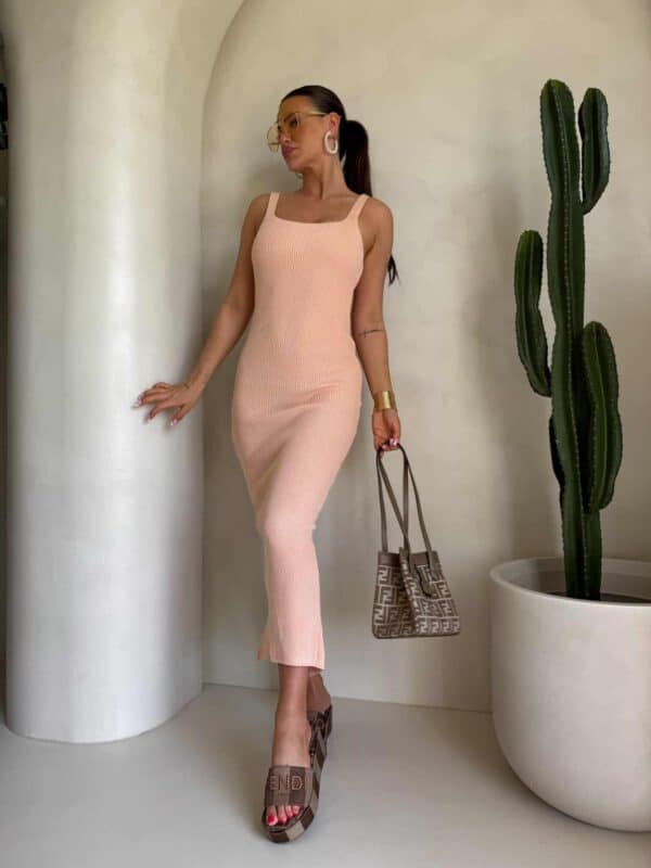 Sukienka NADI - morela