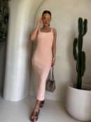 Sukienka NADI - morela