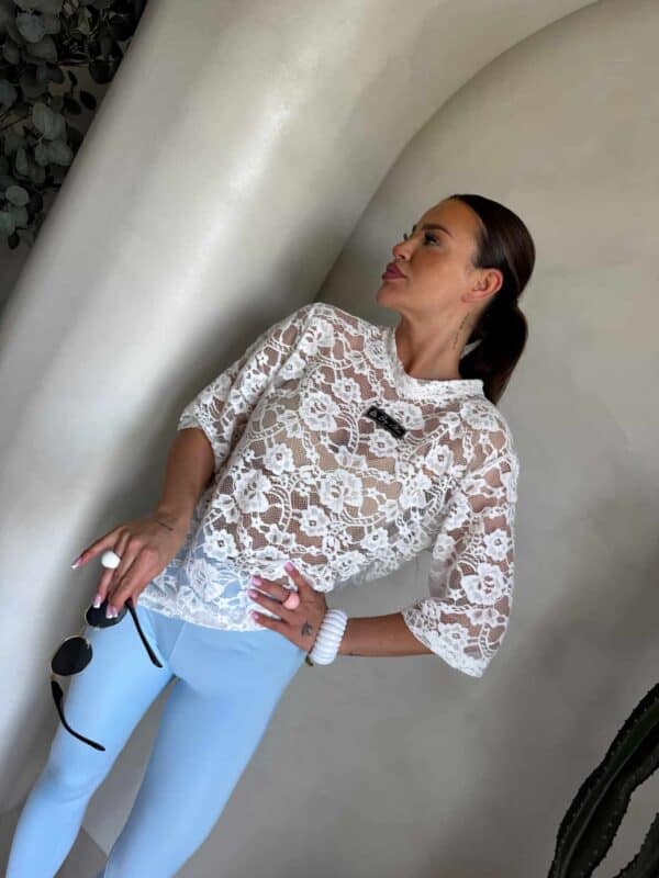 Bluzka MARMARIS koronka welur – ecru Bluzka MARMARIS koronka welur – ecru