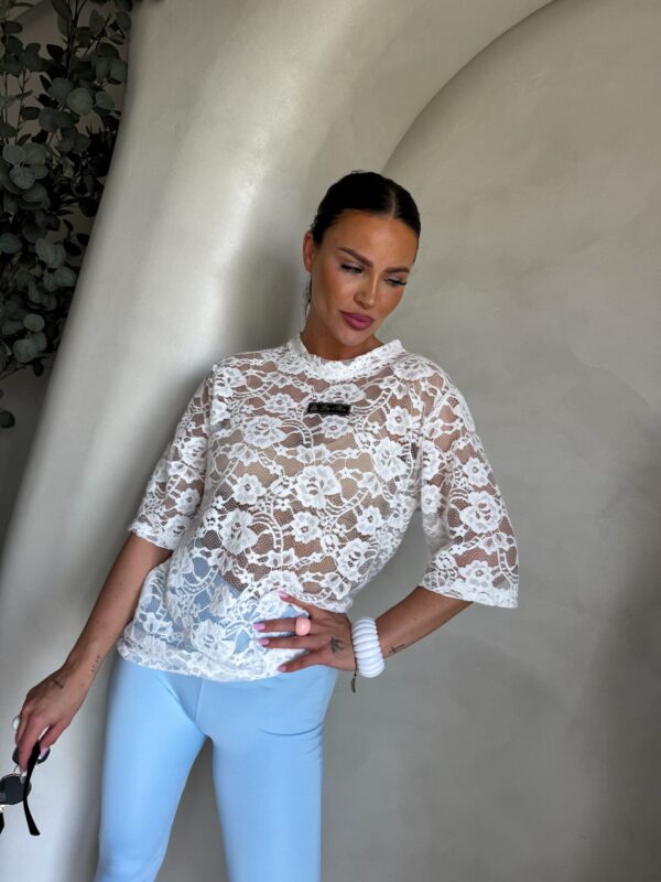 Bluzka MARMARIS koronka welur – ecru Bluzka MARMARIS koronka welur – ecru
