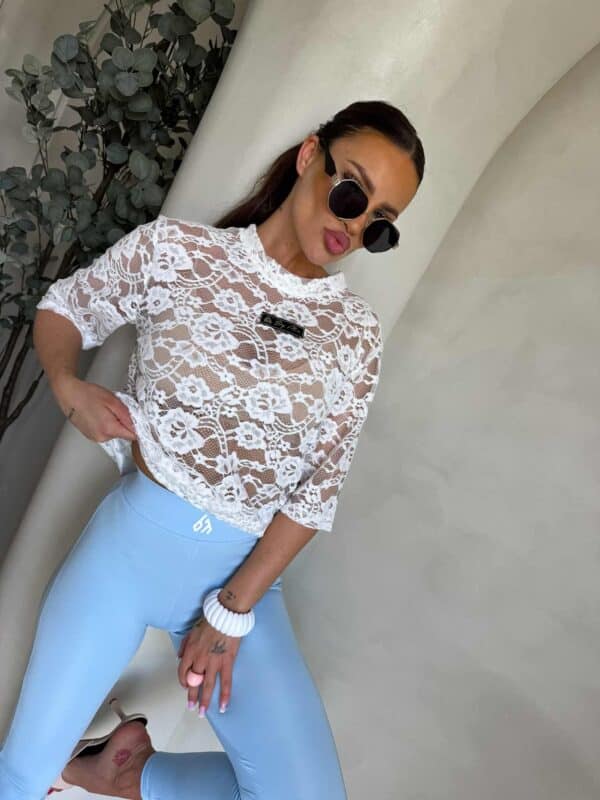 Legginsy GYM - baby blue