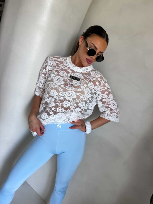 Legginsy GYM - baby blue