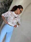 Legginsy GYM - baby blue